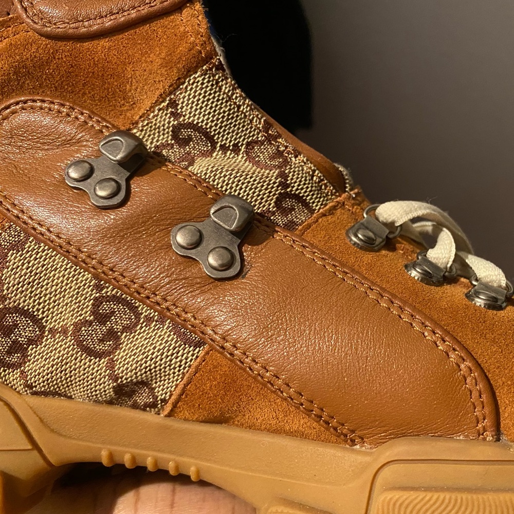 Original Journey GG Leather Trekking Boots Men size 11.5 US - Picture 5 of 17